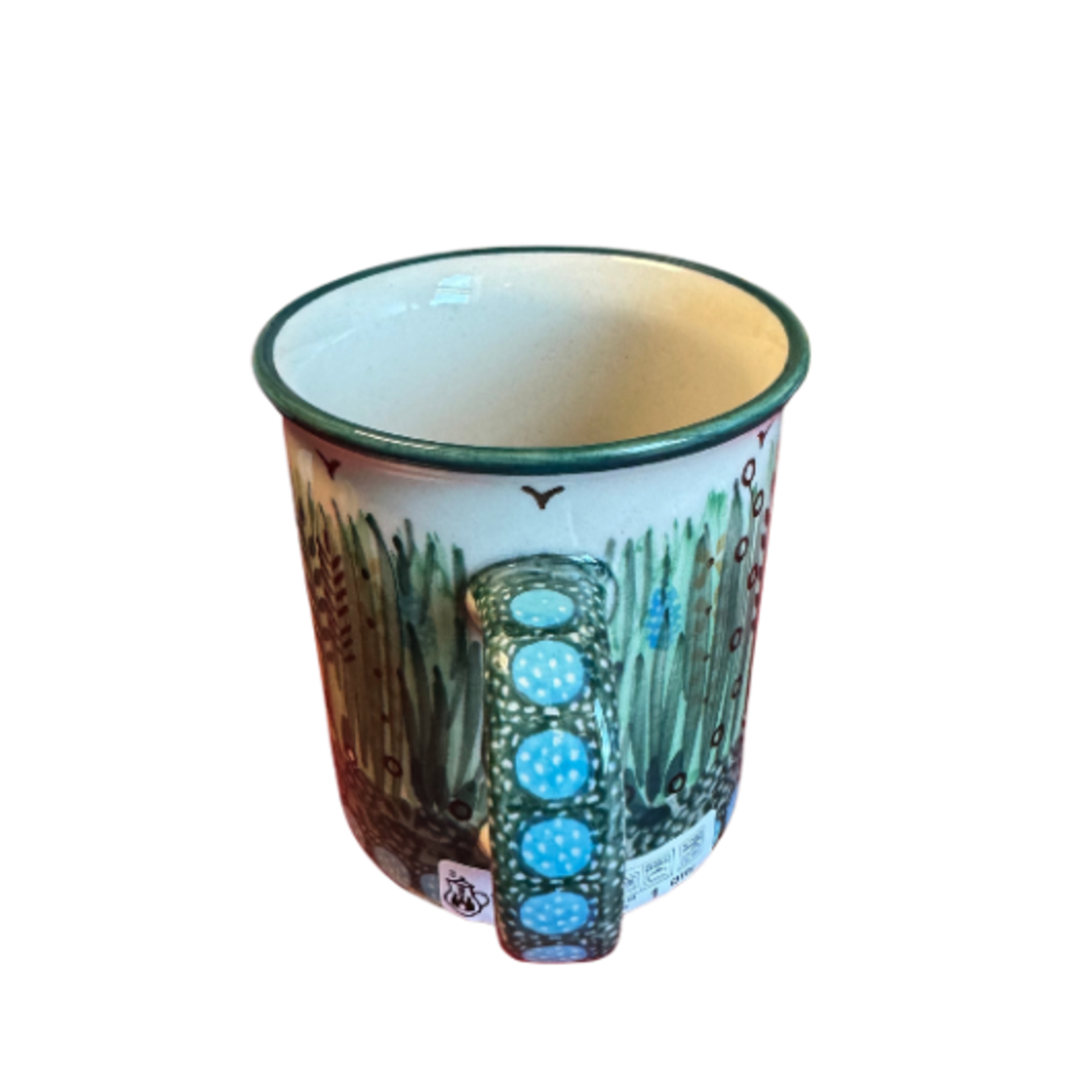 Polish Pottery Polish Straight Mug 8oz UNIKAT, Summer at the Farm | Polish Pottery