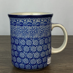 Polish Pottery Polish Straight Mug 14oz, Spindles | Polish Pottery