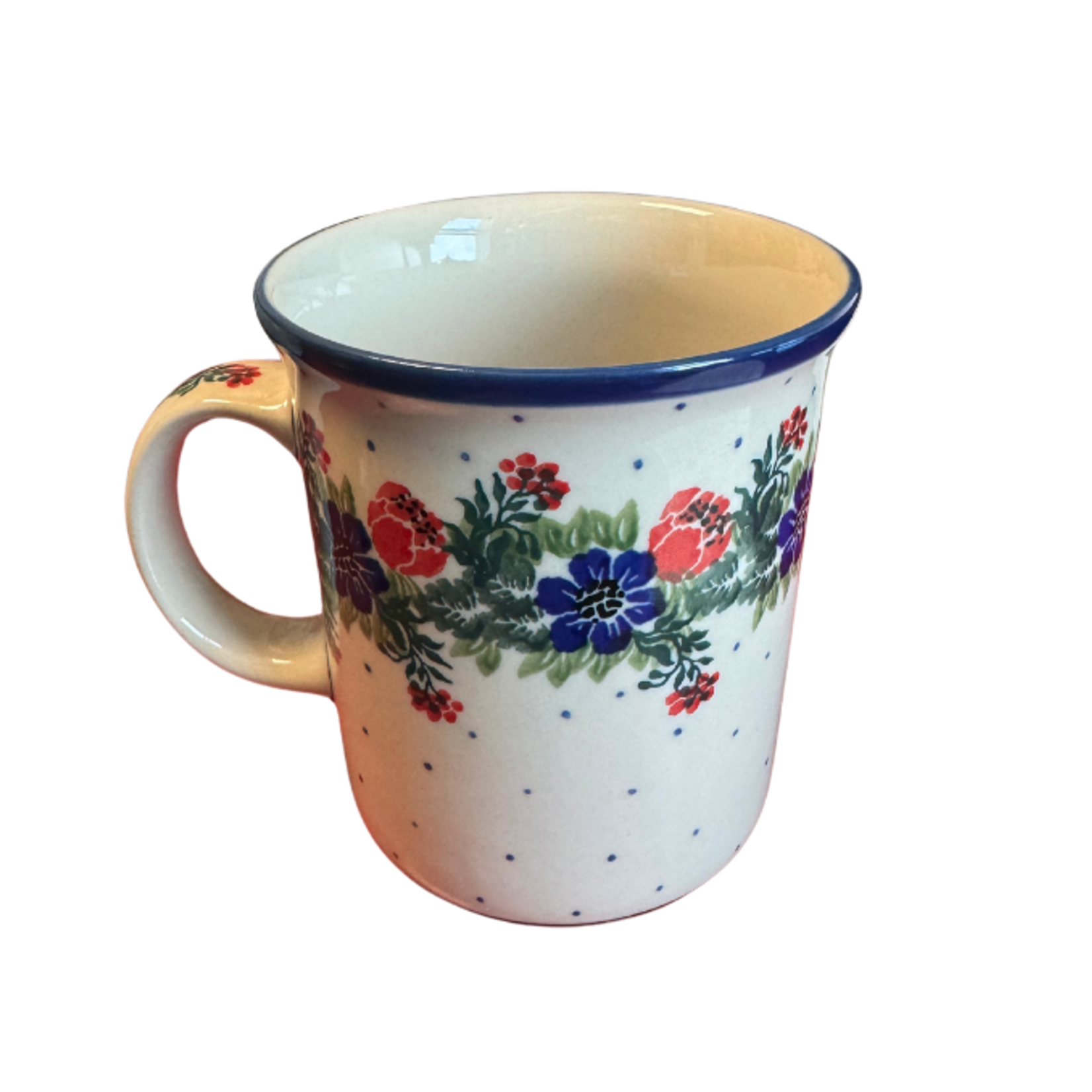 Polish Pottery Polish Straight Mug 14oz, Branch | Polish Pottery