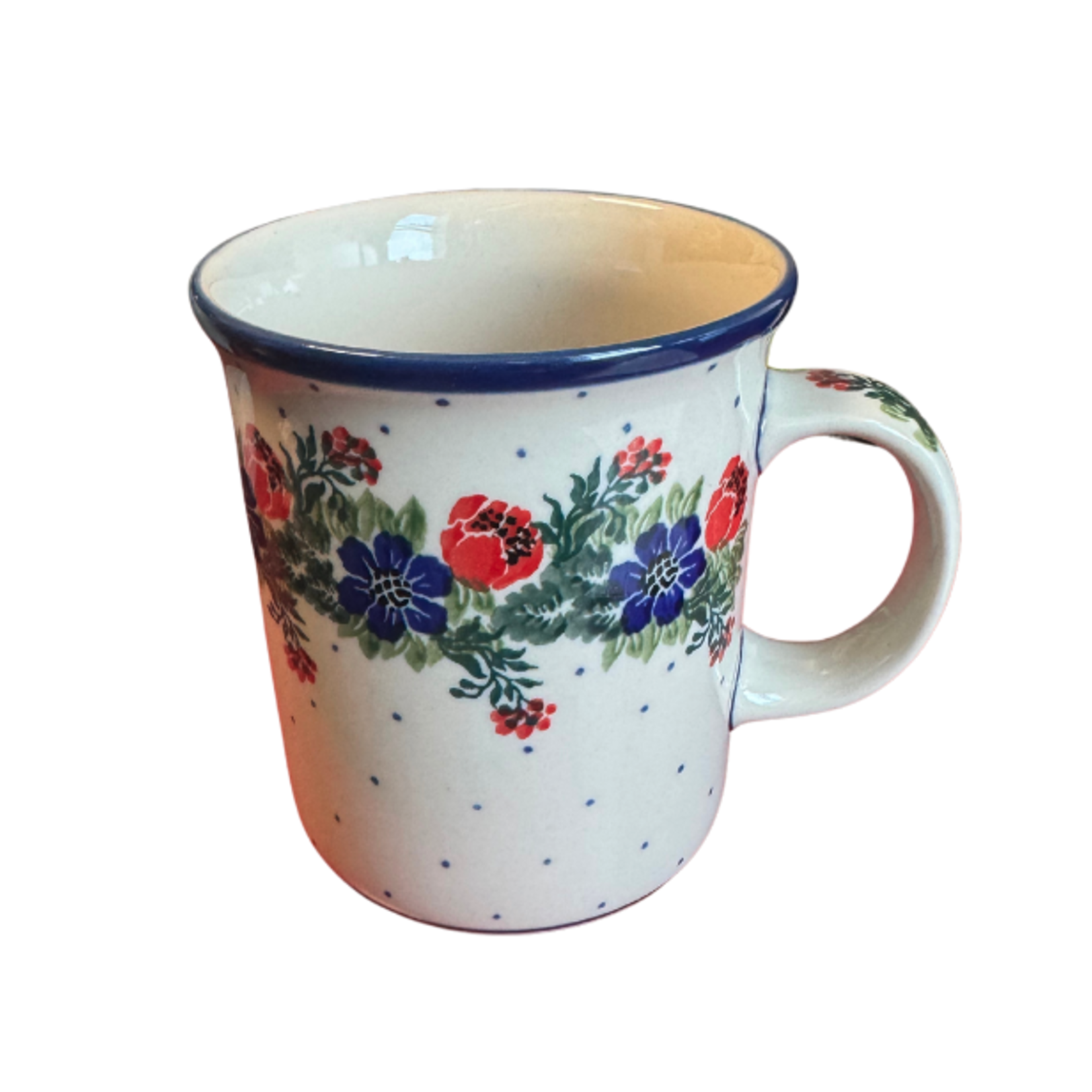 Polish Pottery Polish Straight Mug 14oz, Branch | Polish Pottery
