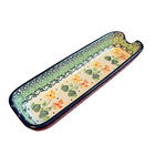 Polish Pottery Polish Corn Holder, Flowers | Polish Pottery