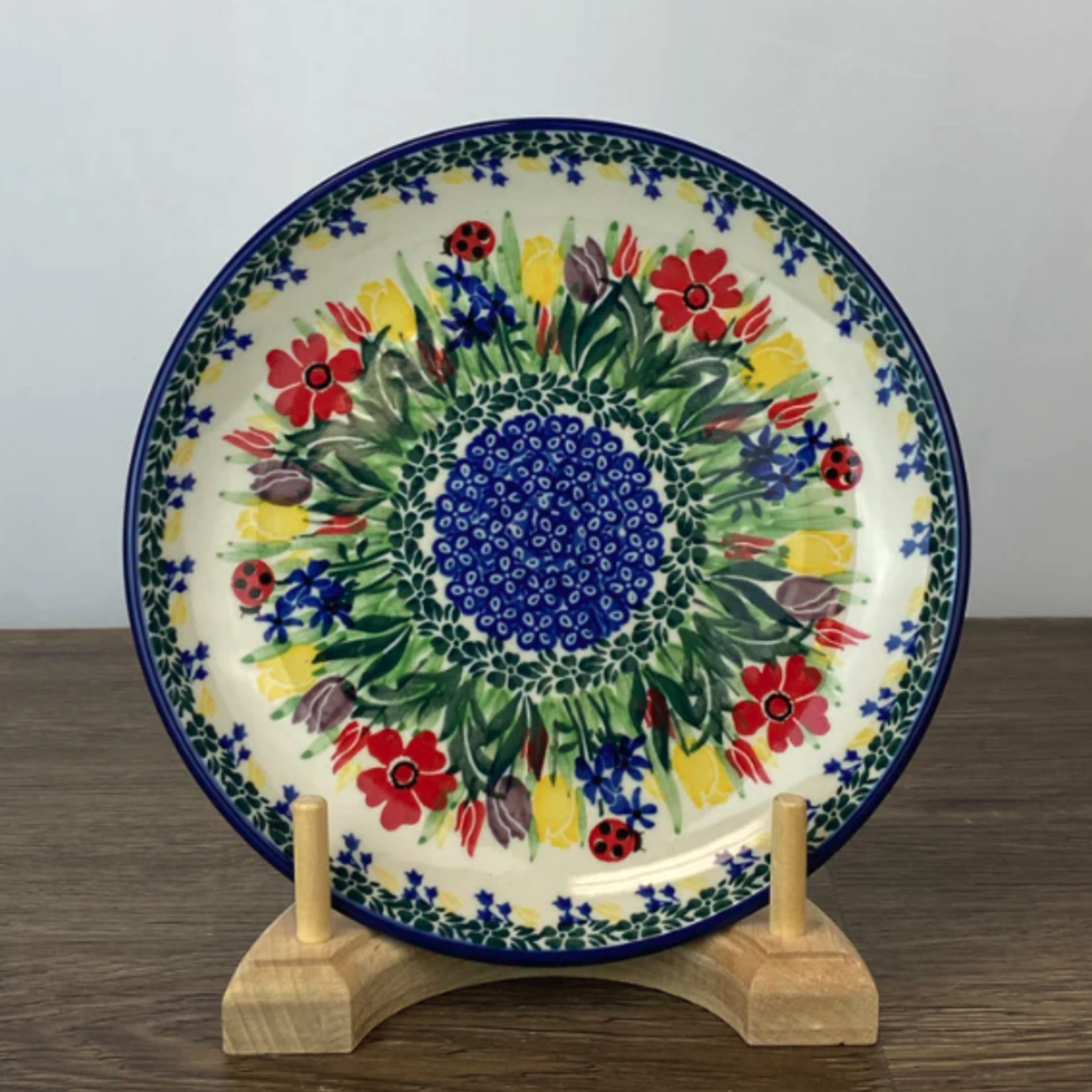 Polish Pottery Dessert Plate - UNIKAT, Garden | Polish Pottery