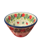 Polish Pottery Bowl Misc. 8oz, Strawberry | Polish Pottery