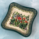 Polish Pottery Polish Shallow 4" Dish UNIKAT, Plush | Polish Pottery