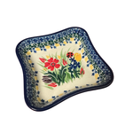 Polish Pottery Polish Shallow 4" Dish UNIKAT, Garden | Polish Pottery