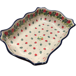 Polish Pottery Polish Fancy Bowl, Strawberry | Polish Pottery