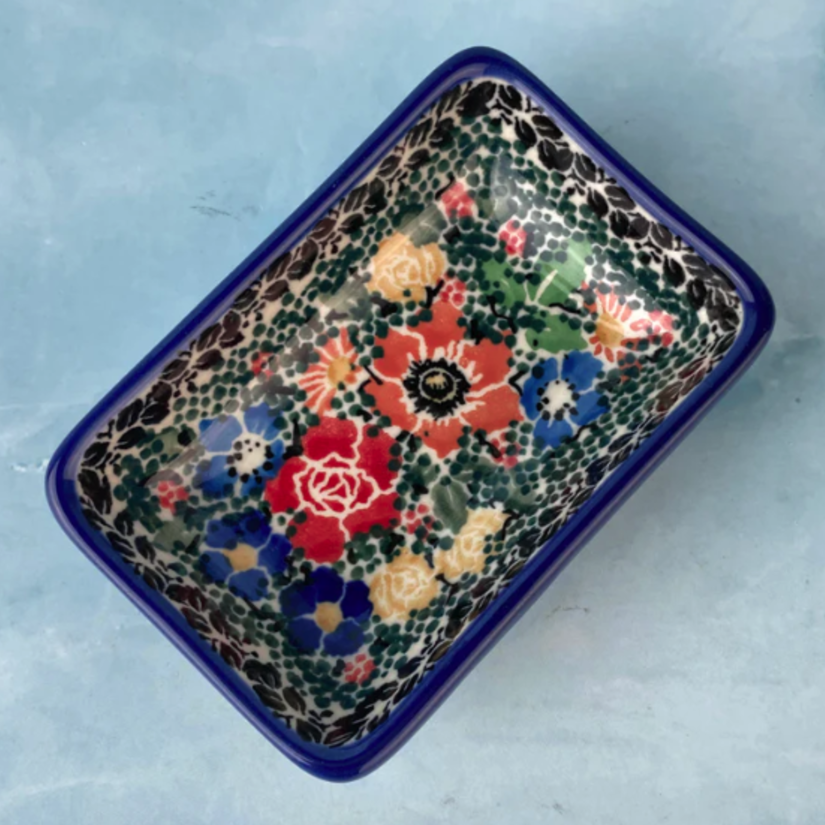 Polish Pottery Polish Condiment Dish - UNIKAT, Bloom | Polish Pottery