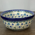 Polish Pottery Cereal / Berry Bowl 18oz, Small Blues | Polish Pottery