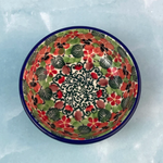 Polish Pottery Bowl 3.5" UNIKAT, Peache | Polish Pottery