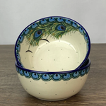 European Design Imports Inc. Polish Pottery Cereal Bowl, 14oz, Peacock