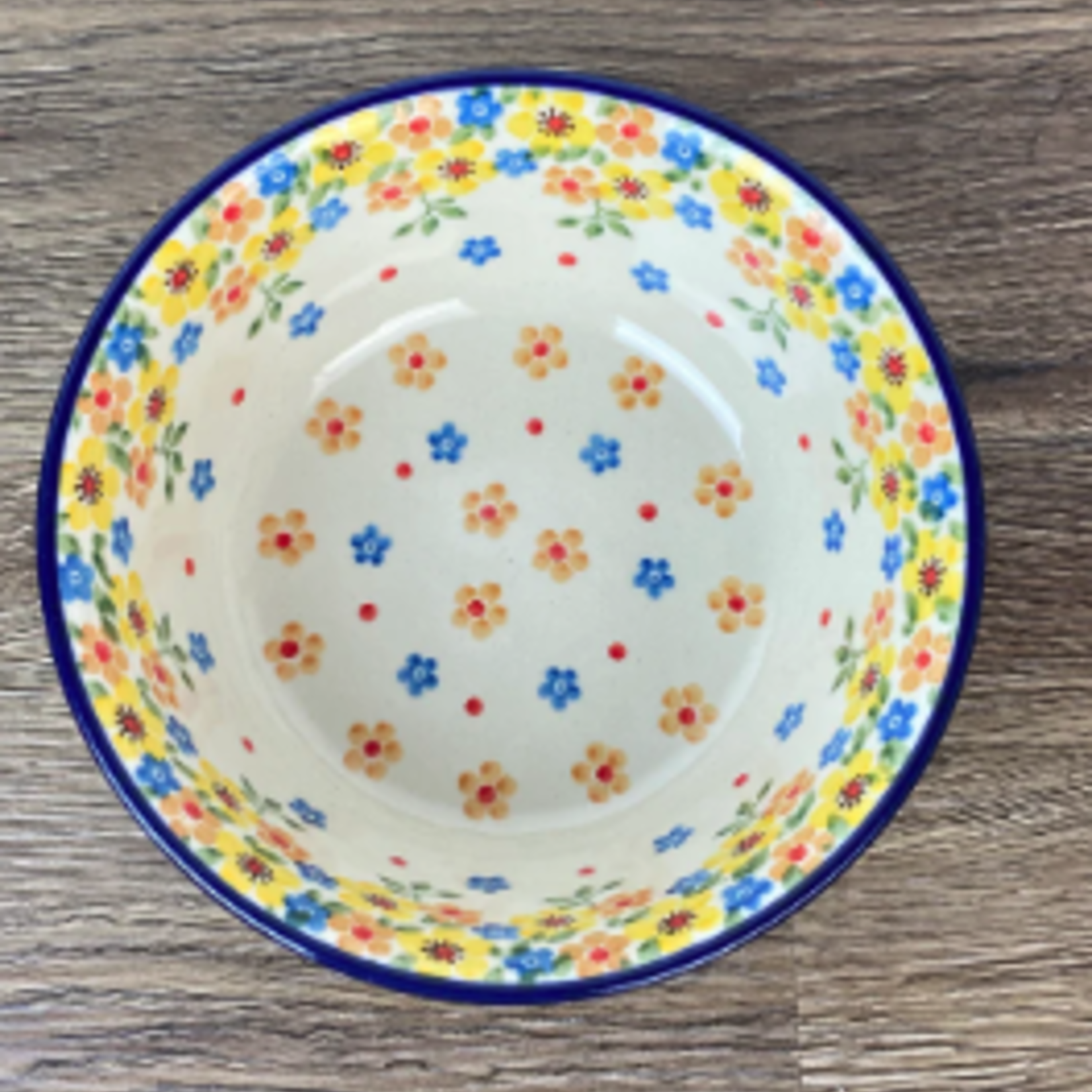 Polish Pottery Cereal Bowl, 14oz, Spring | Polish Pottery