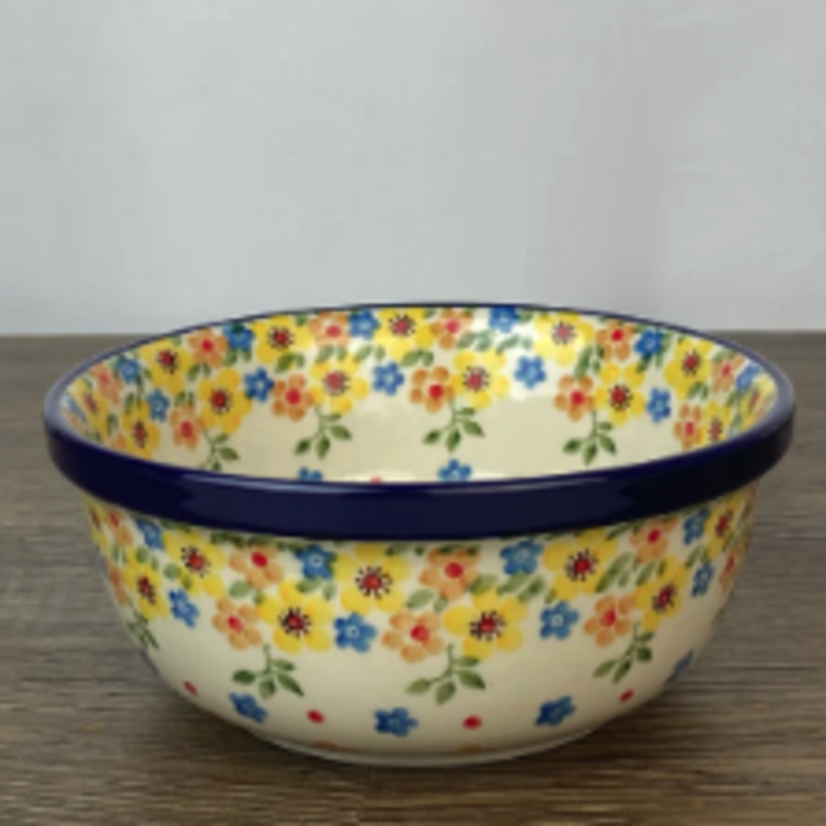 European Design Imports Inc. Polish Pottery Cereal Bowl, 14oz, Spring