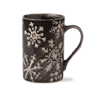 Tag Mug, Snowflake - Black