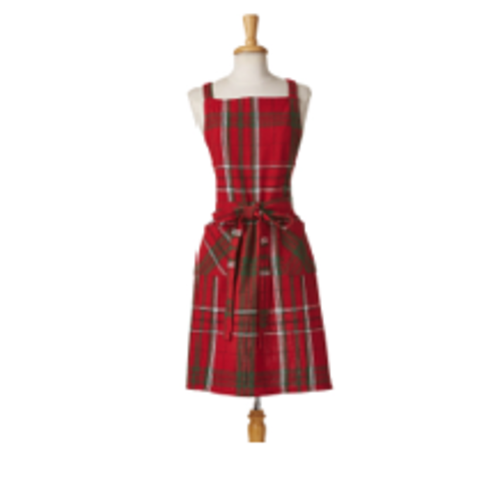 Tag Apron - Sleigh Ride Holiday Plaid