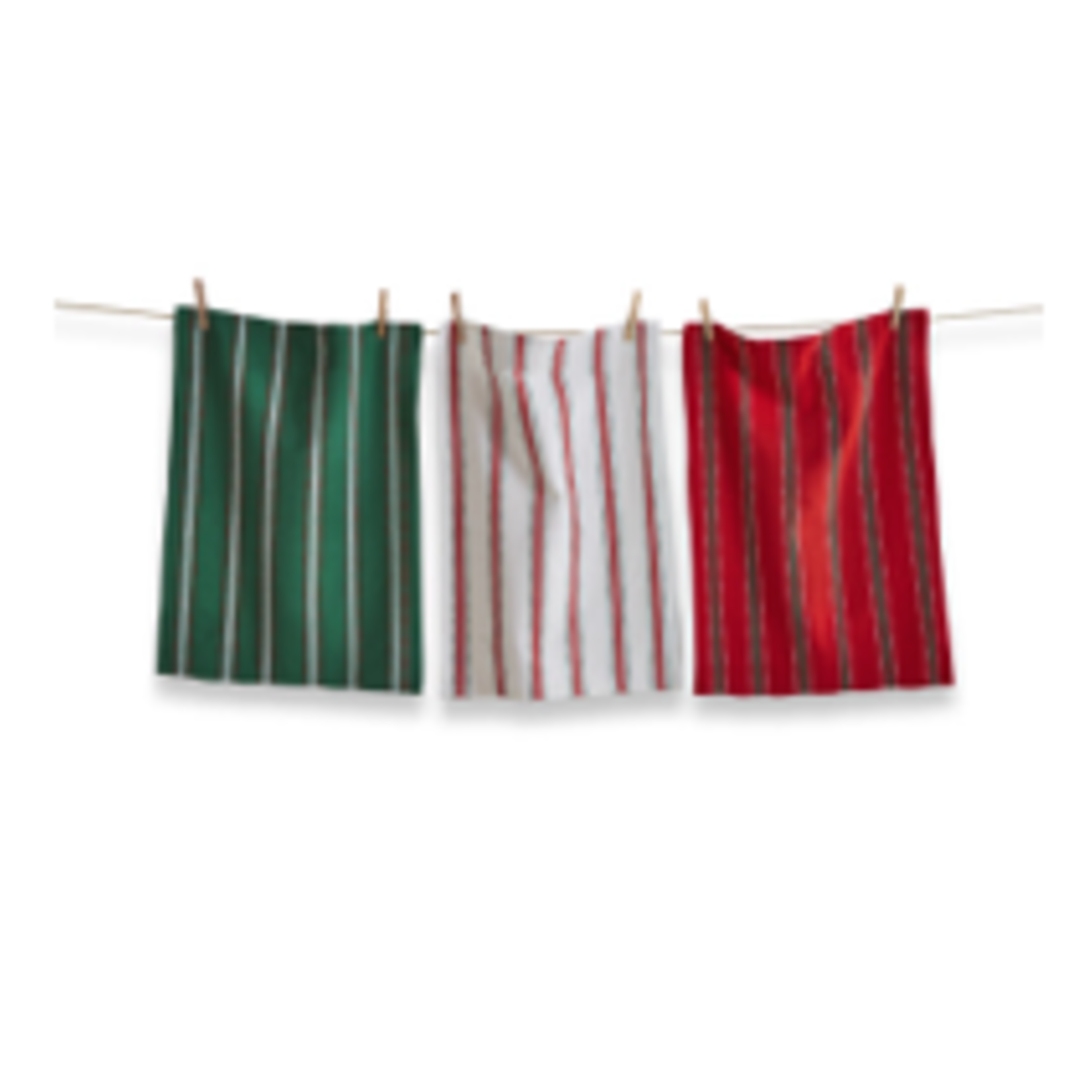 Tag Dishtowel S/3 - Farmhouse Dobby Stripe | Tag