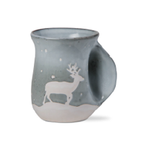Tag Mug, Handwarmer - Falling Snow Reindeer | Tag