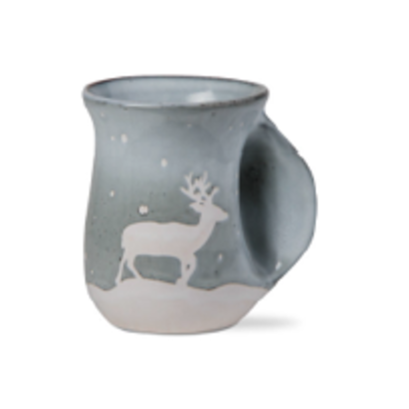 Tag Mug, Handwarmer - Falling Snow Reindeer