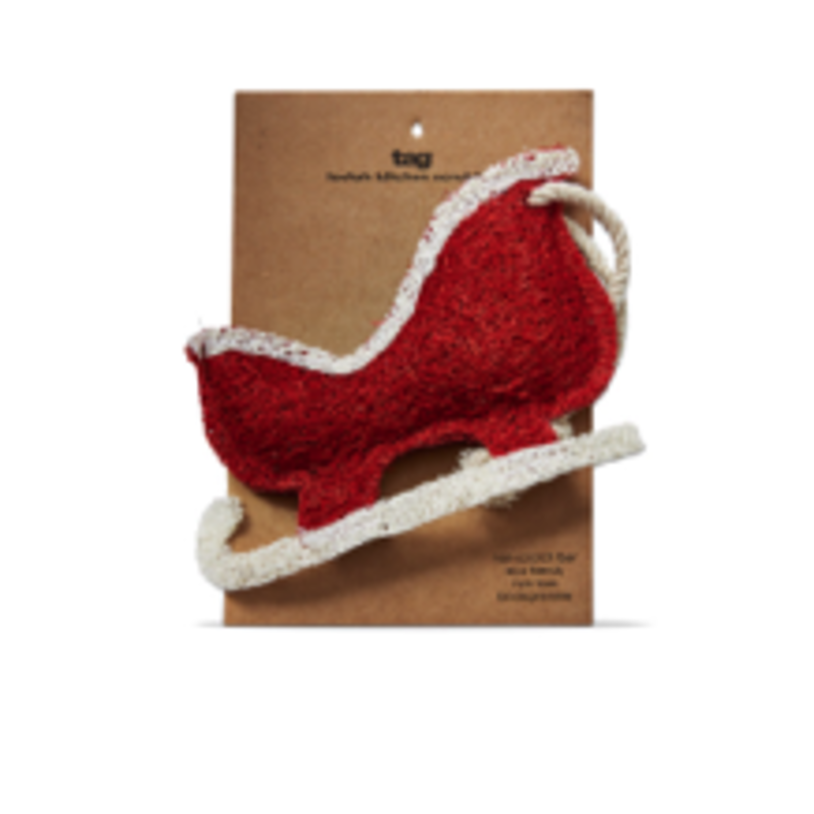 Tag Loofah Scrubber - SANTA SLEIGH