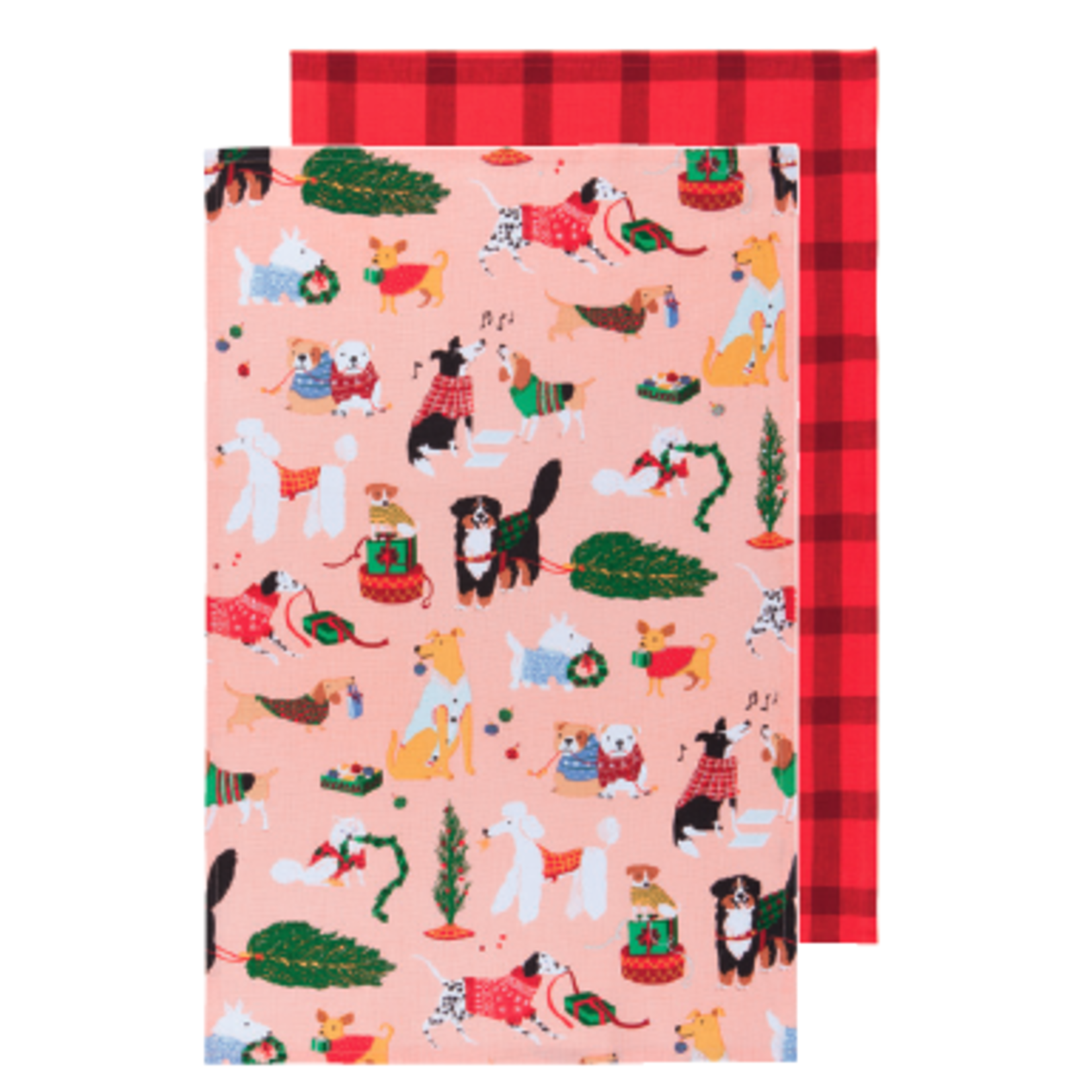 Danica Brands Towel Set/2 - Holiday Hounds | Danica Brands