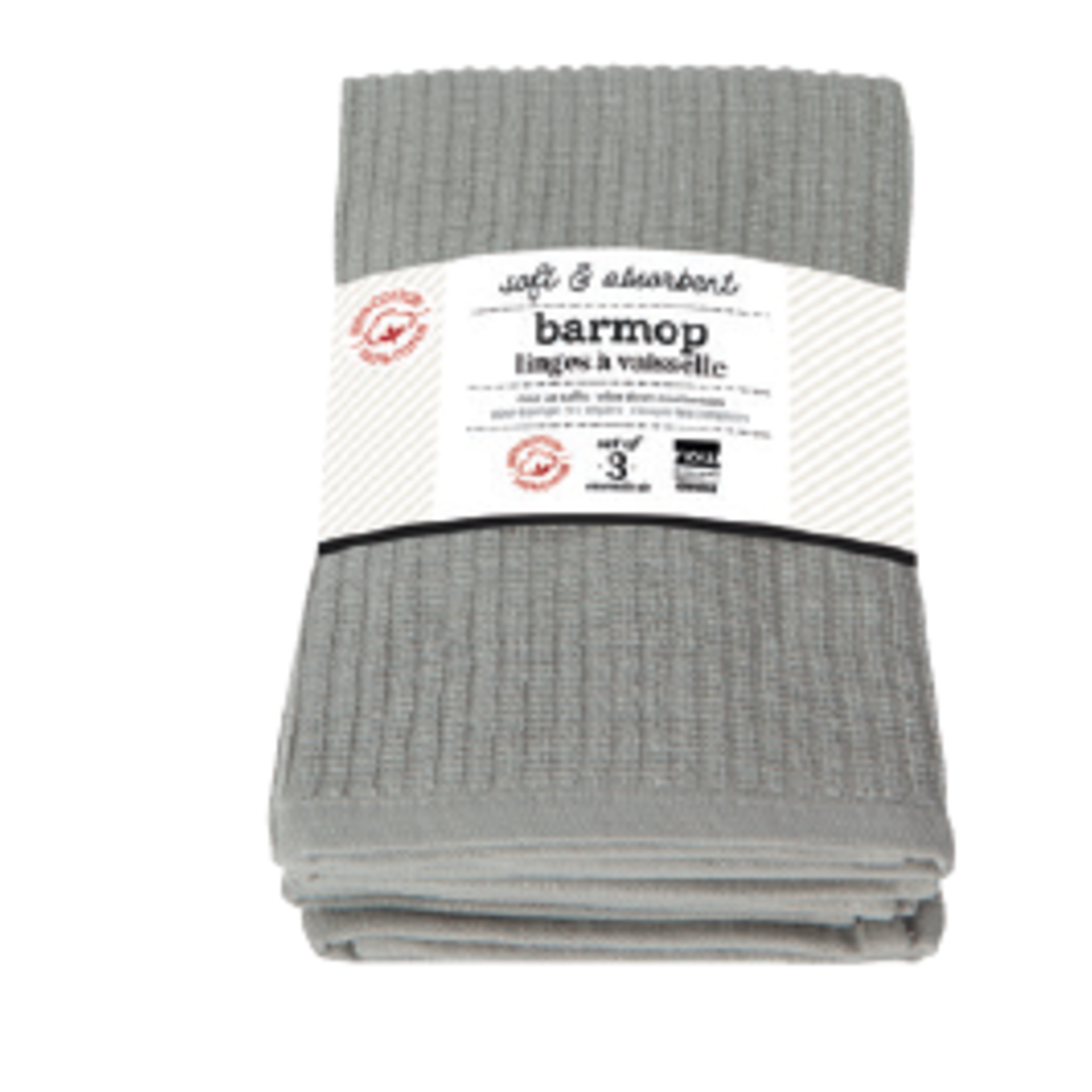 Danica Brands Dishtowel Set/3 Barmop - London Gray | Danica Brands