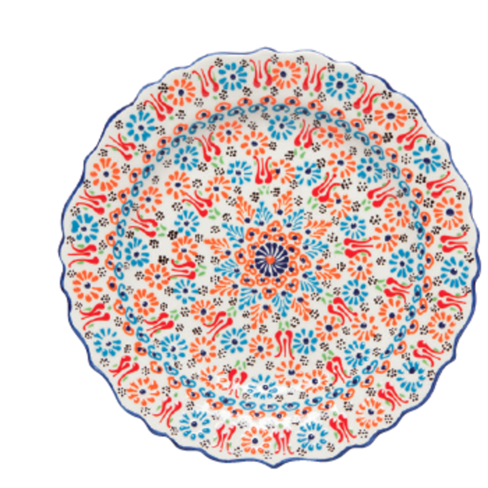Danica Brands Plate 12in Evani Multi Wht | Danica Brands