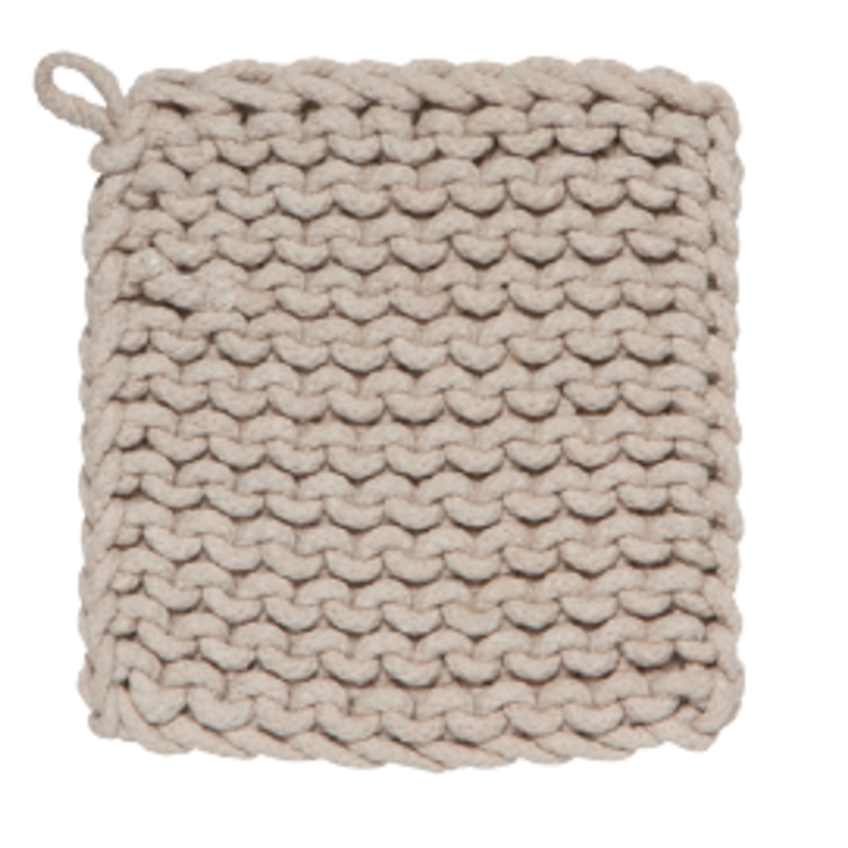 Danica Heirloom Potholder, Knit - Dove Gray