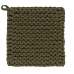 Danica Heirloom Potholder, Knit - Olive Branch