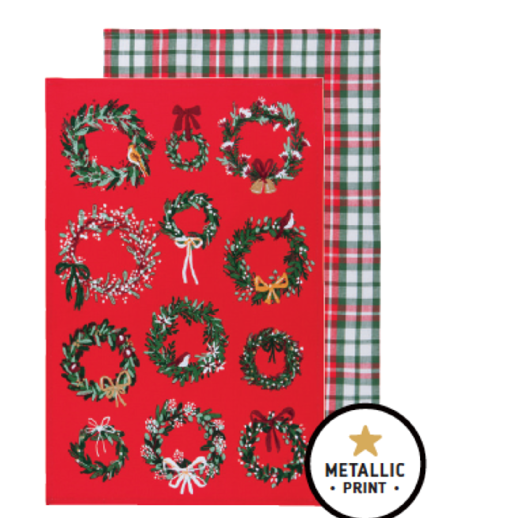 Now Designs Dishtowel Set/2 - Wreaths