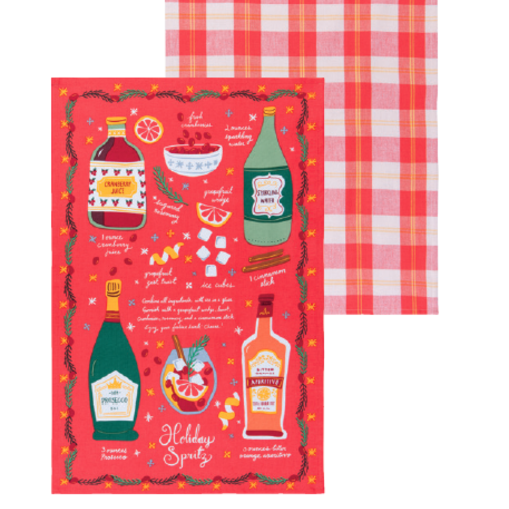 Danica Jubilee Dishtowel Set/2 - Holiday Spirits Bright