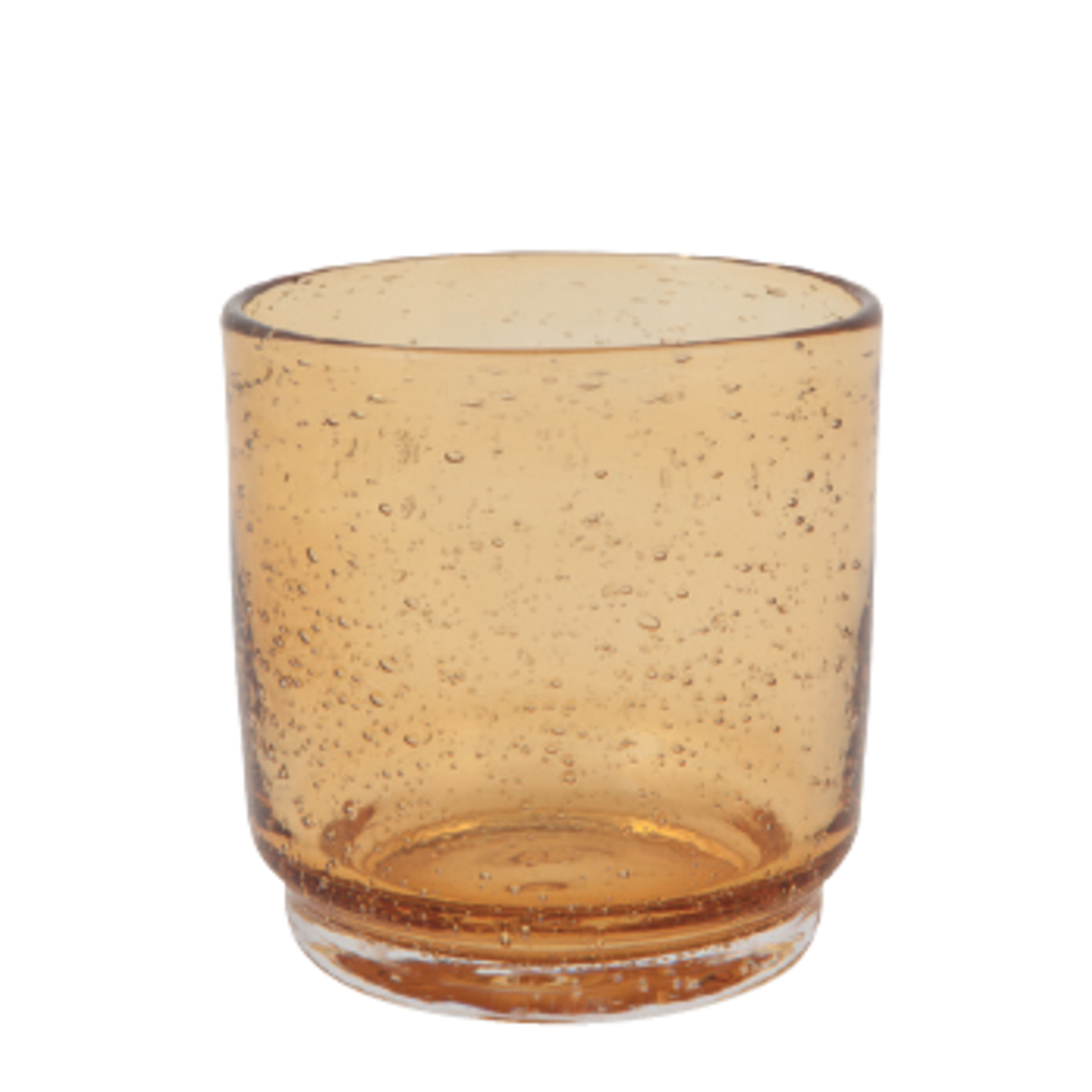 Danica Heirloom Tumbler, Short Bubbled 12oz - Amber