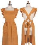 Danica Heirloom Apron, Ada - Saffron