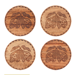 Danica Brands Coasters, Set/4 Engraved - Nocturna | Danica Brands