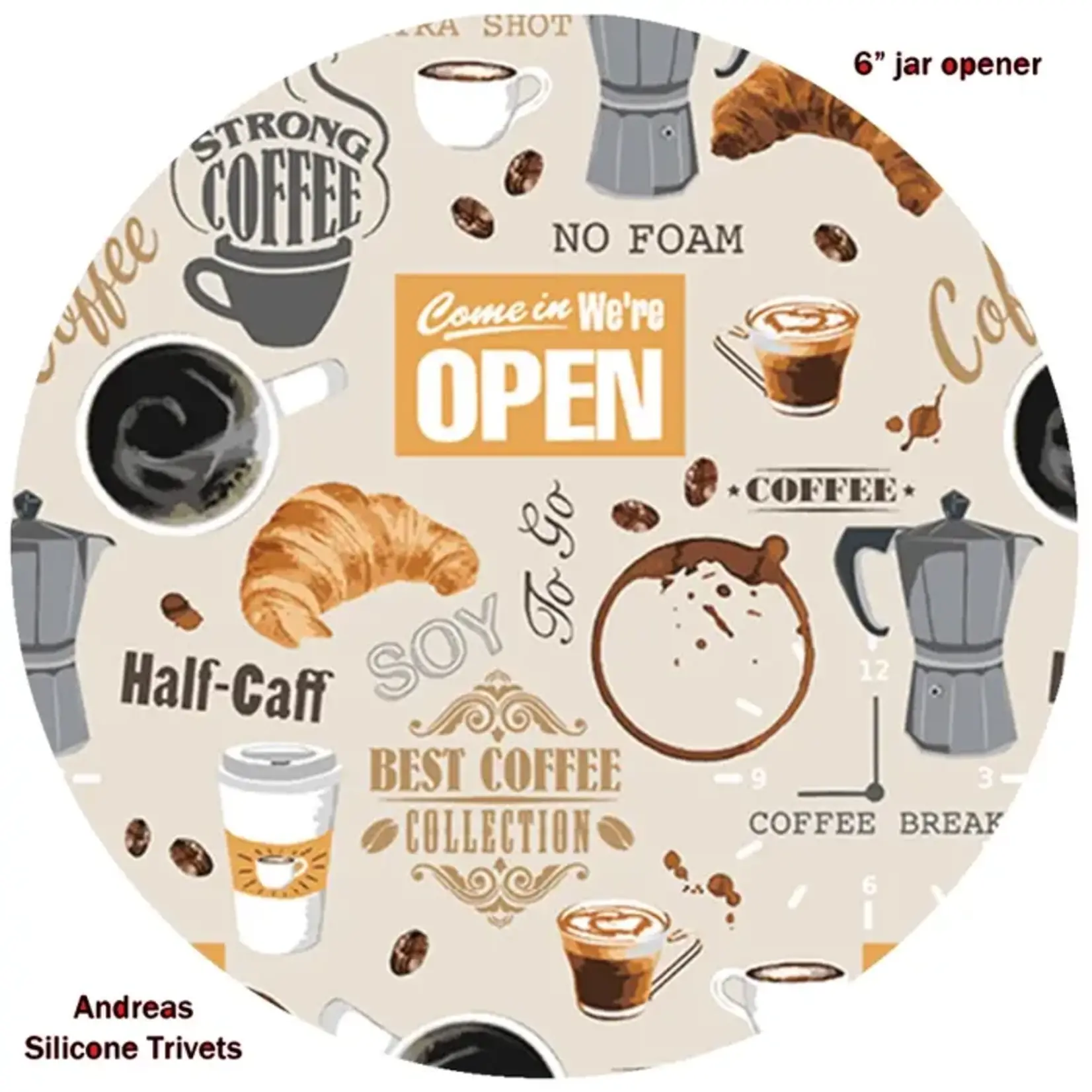 Andrea's Silicone Trivets Jar Opener, Coffee Shop | Andrea's Silicone Trivets