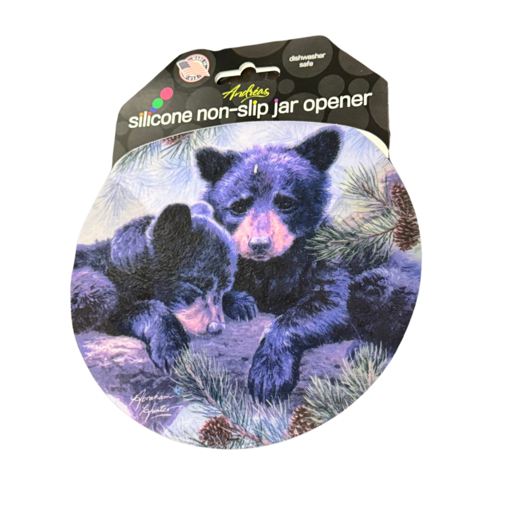 Andrea's Silicone Trivets Jar Opener, Bear Friendship