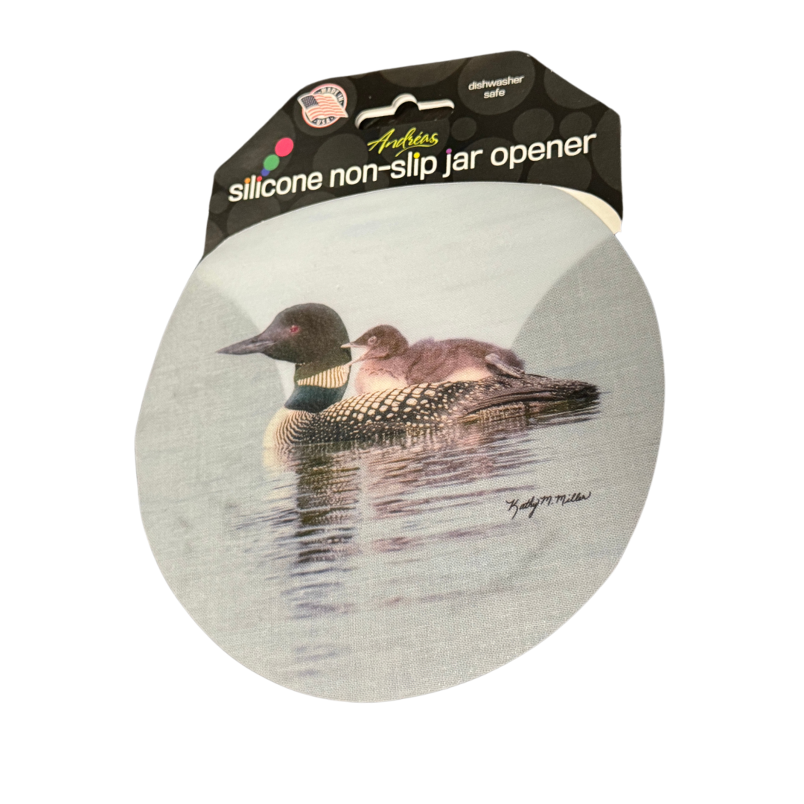Andrea's Silicone Trivets Jar Opener, A Lake Loon