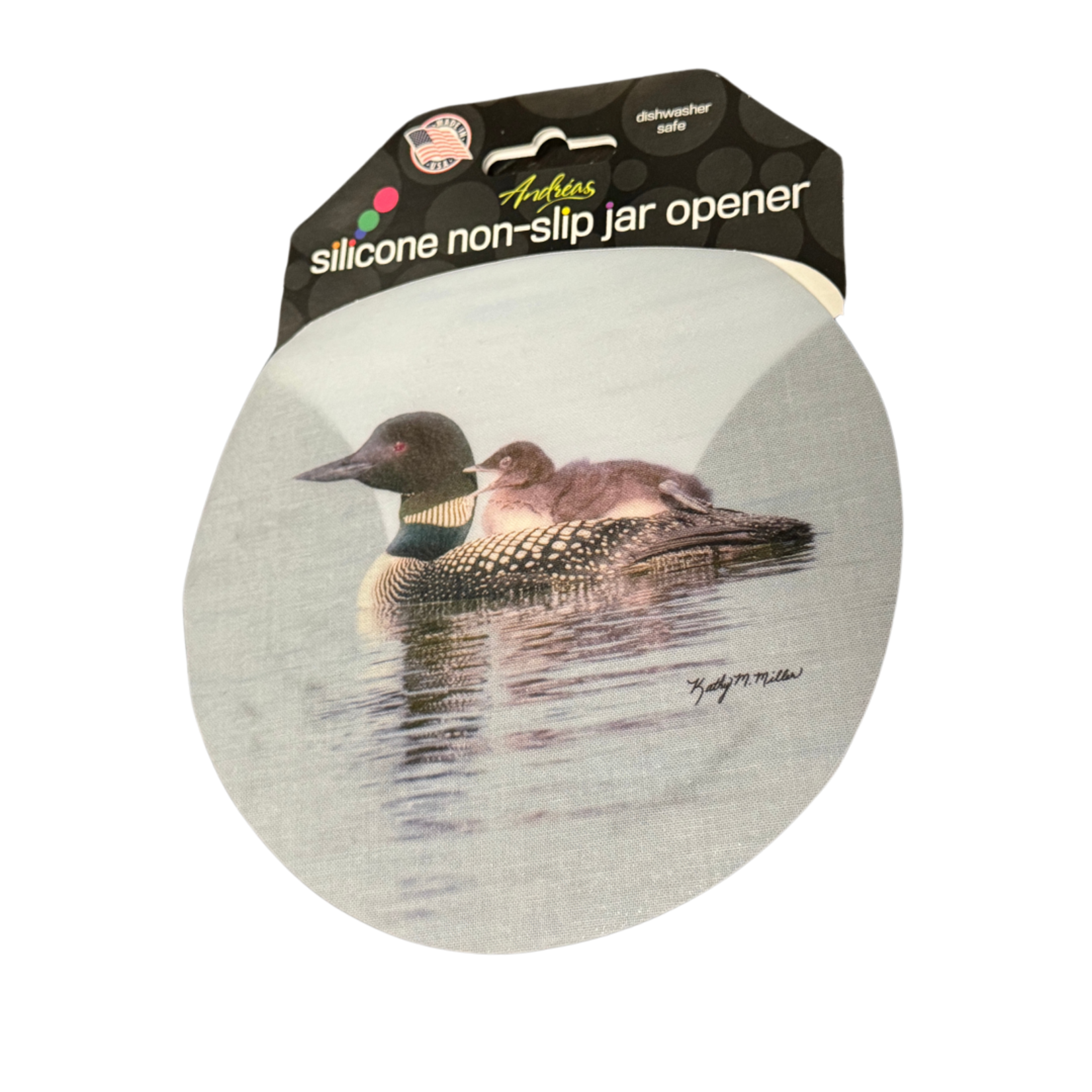 Andrea's Silicone Trivets Jar Opener, Loon & Baby | Andrea's Silicone Trivets