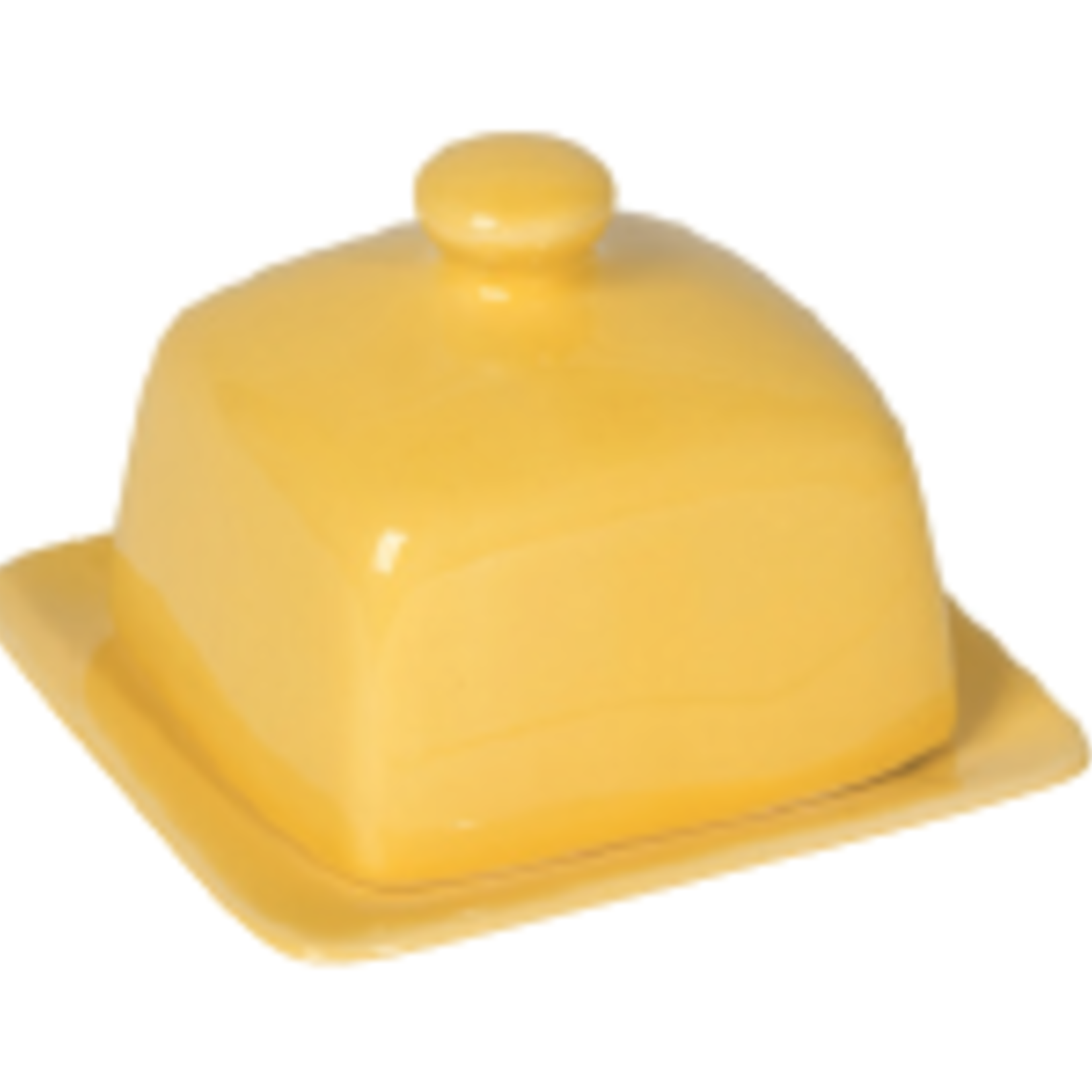Now Designs Butter Dish, Square - Lemon