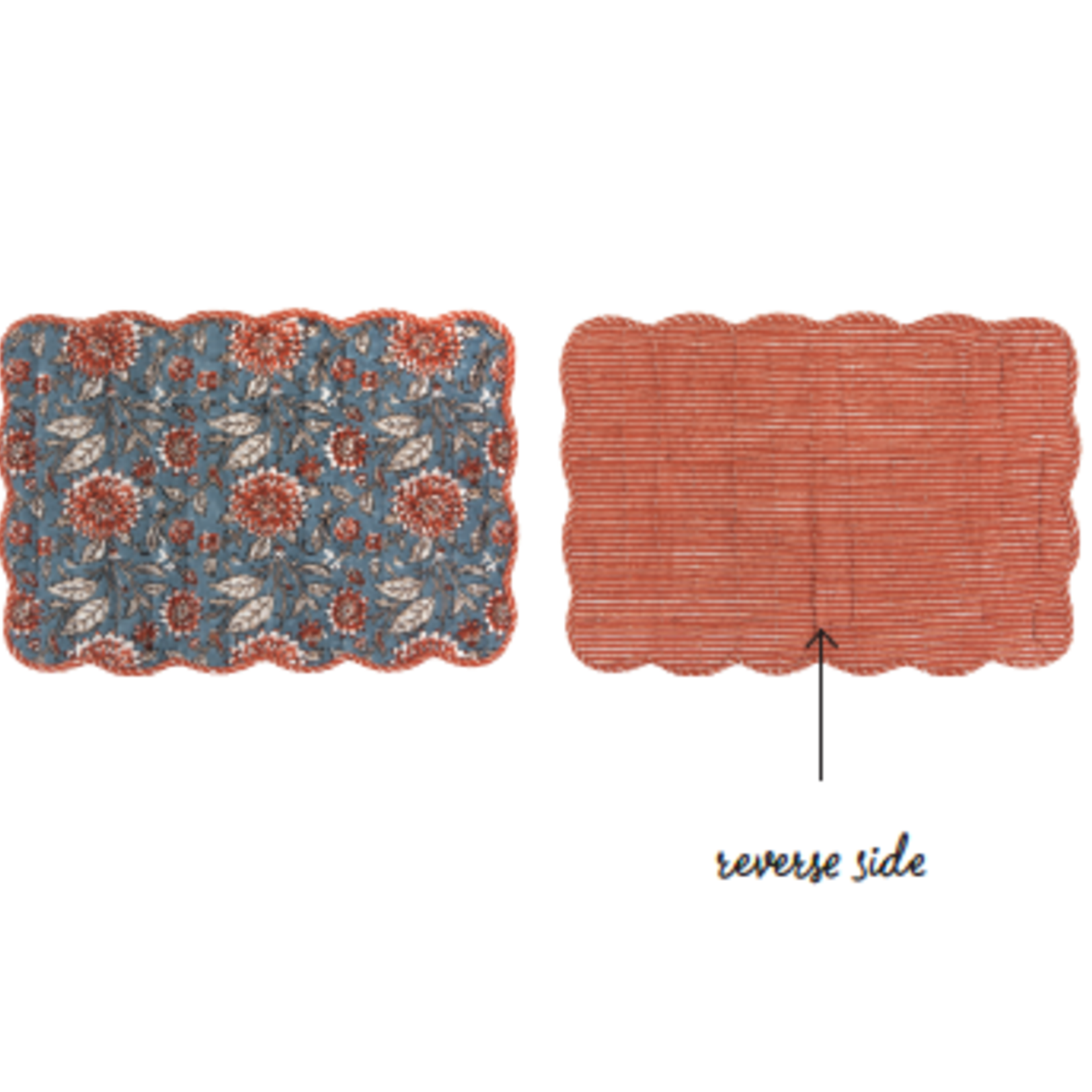 Danica Brands Placemat Block Kantha Dahlia Cinn | Danica Brands