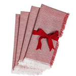Tag Napkin S/4 - Pinstripe Fringe | Tag