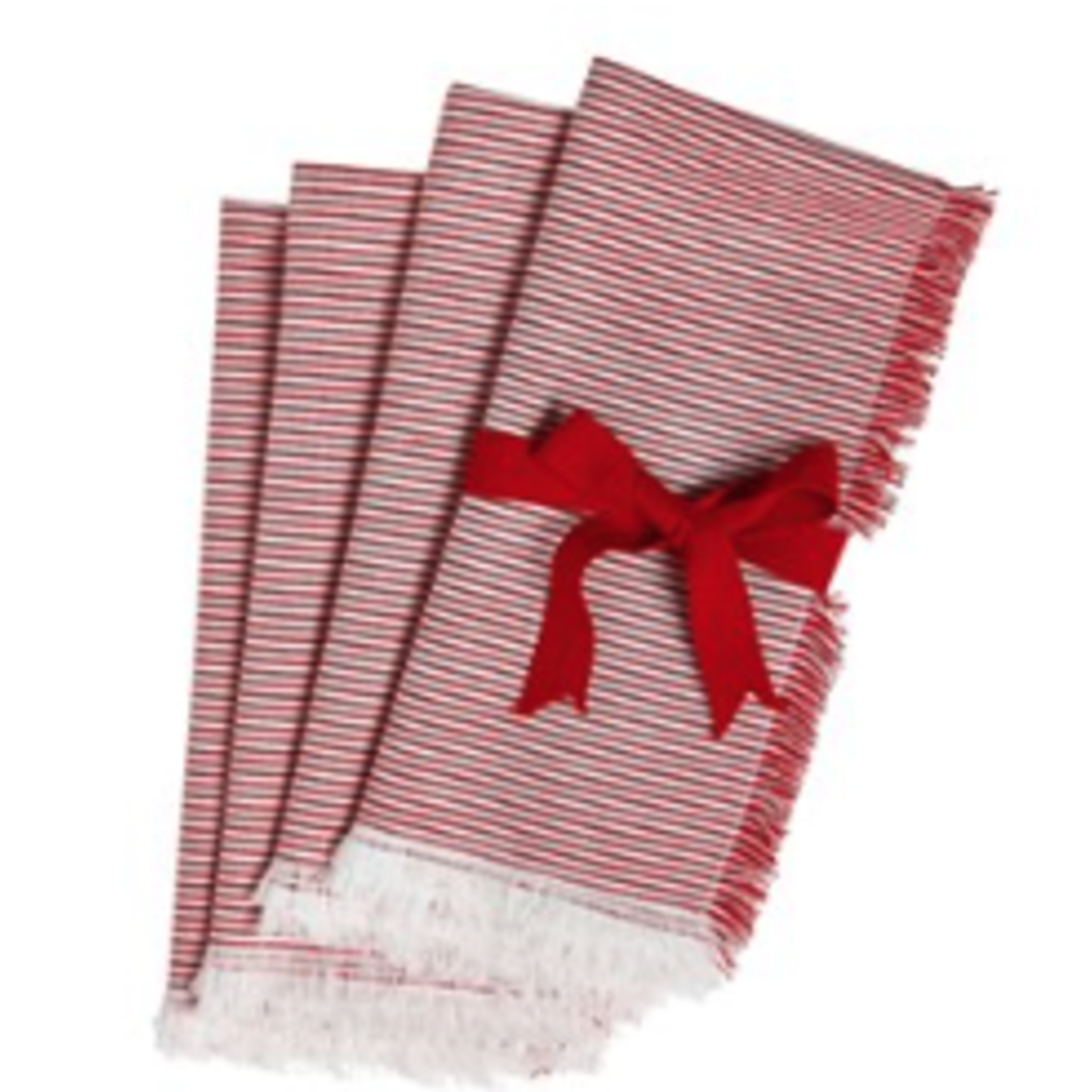 Tag Napkin S/4 - Pinstripe Fringe | Tag