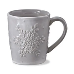 Tag Embossed Mug - Snowflake