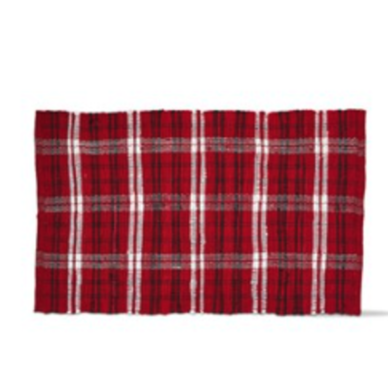 Tag Rug - Wren Plaid Chindi Red | Tag