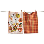 Tag Dishtowel S/2 - Pumpkin