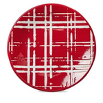 Tag Appetizer Plate - Red Plaid | Tag