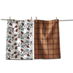 Tag Dishtowel S/2 - Pinecone Sprig