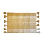 Tag Rug with Tassels - Yellow