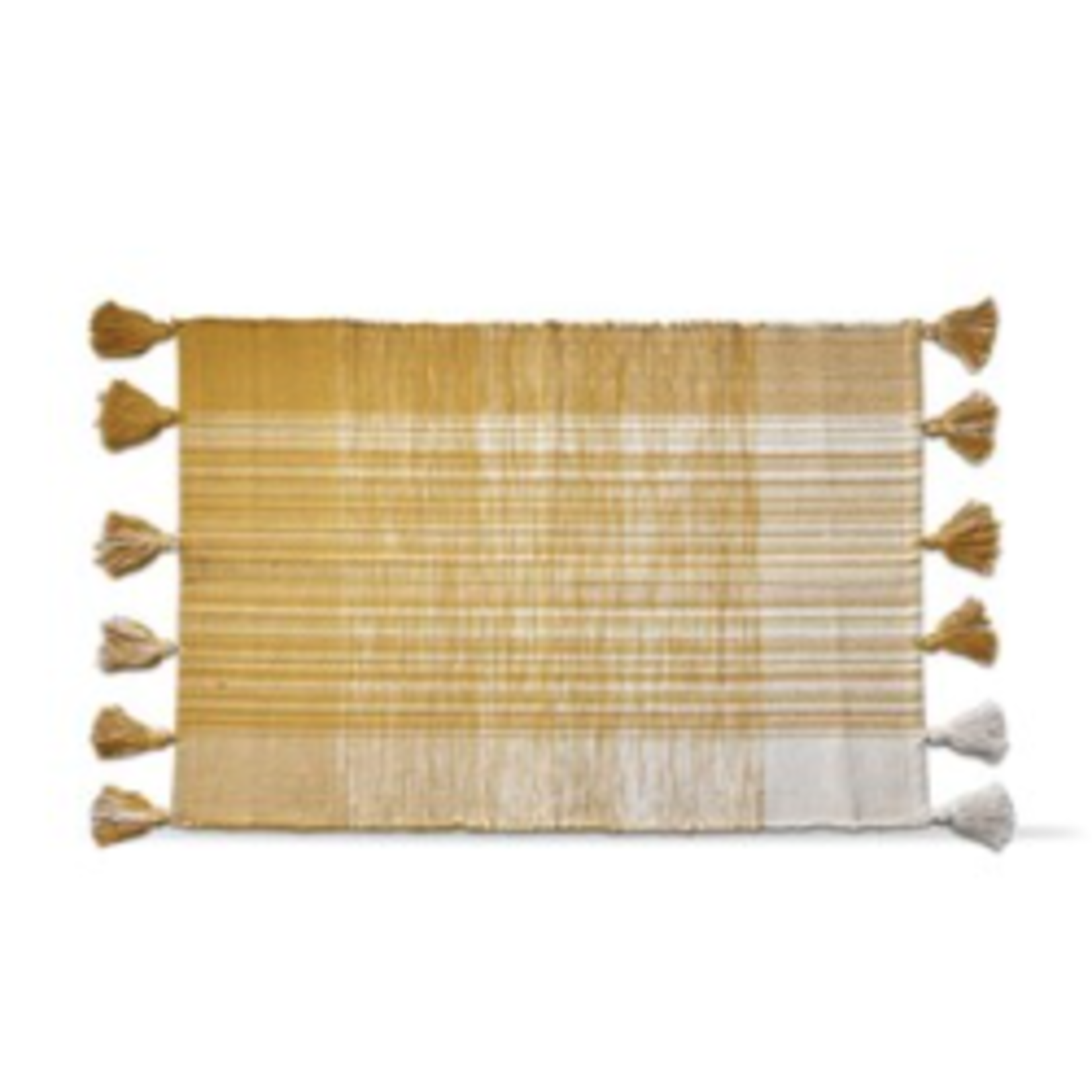Tag Rug with Tassels - Yellow | Tag