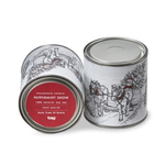 Tag Peppermint Snow Candle Tin