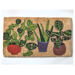 Tag Green Multi POTTED PLANTS COIR MAT