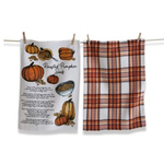 Tag Dishtowel S/2 - Pumpkin Seed